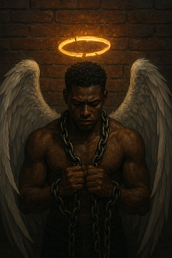 A angel watching over tryna break threw the chains 🙏💯